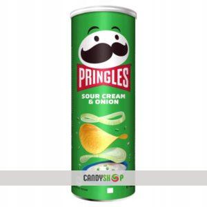 Чіпси PRINGLES Сметана та Цибуля 165гр (1шт) 1/19