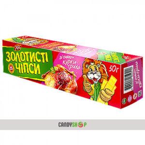 Чіпси ЗОЛОТИСТІ 50гр Курка Гриль (1шт) 1/66