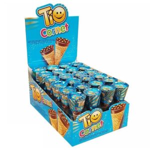 Ріжок Вафельний TIO CORNET лісовий горіх 20гр (24шт) 1/6