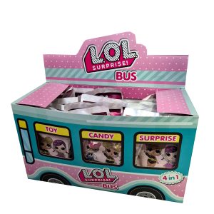 Цукерка Сюрприз Автобус LOL 4в1 (21шт) 1/24