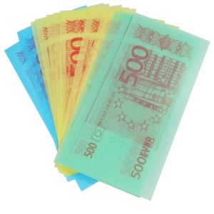 Цукерка-Папір Їстівні Гроші Євро Великі (150шт) 1/12