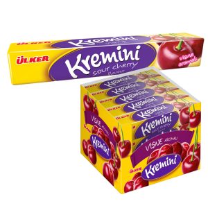 Жув. цукерки KREMINI Вишня 44гр (20шт) 1/12