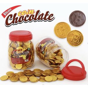 Монети шоколадні BitCoin Банка 480гр (200шт) 1/12
