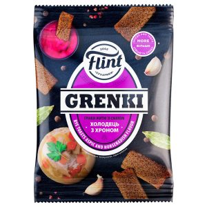 Грінки ФЛІНТ 100гр Холодець з Хроном (1шт) 1/50