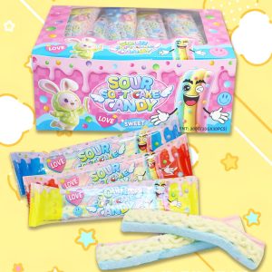 Зефір Кислий Різнокольоровий 10гр (30шт) 1/24