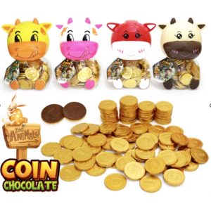 Монети шоколадні фігурка Корівка 2,5гр (100шт) 1/12