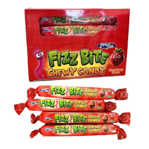 Жув. цукерки FIZZ BITE Полуниця 14гр (30шт) 1/20