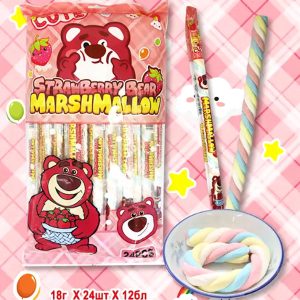 Зефір Косичка XXL Ведмедик 18гр (24шт) 1/12