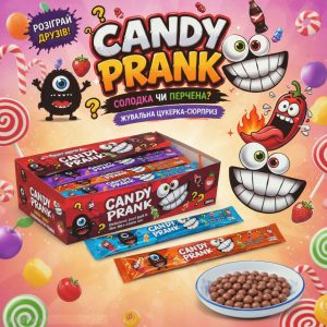Жув. цукерка Candy Prank 10гр (30шт) 1/20